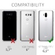 kwmobile Coque LG G7 ThinQ/Fit/One - Coque pour LG G7 ThinQ/Fit/One - Housse de téléphone en Silicone doré-Transparent