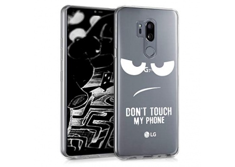 kwmobile Coque LG G7 ThinQ/Fit/One - Coque pour LG G7 ThinQ/Fit/One - Housse de téléphone en Silicone doré-Transparent