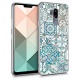 kwmobile Coque LG G7 ThinQ/Fit/One - Coque pour LG G7 ThinQ/Fit/One - Housse de téléphone en Silicone doré-Transparent