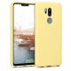 kwmobile Coque LG G7 ThinQ/Fit/One - Coque pour LG G7 ThinQ/Fit/One - Housse de téléphone en Silicone doré-Transparent