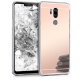 kwmobile Coque LG G7 ThinQ/Fit/One - Coque pour LG G7 ThinQ/Fit/One - Housse de téléphone en Silicone doré-Transparent