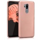 kwmobile Coque LG G7 ThinQ/Fit/One - Coque pour LG G7 ThinQ/Fit/One - Housse de téléphone en Silicone doré-Transparent