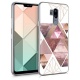 kwmobile Coque LG G7 ThinQ/Fit/One - Coque pour LG G7 ThinQ/Fit/One - Housse de téléphone en Silicone doré-Transparent