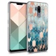 kwmobile Coque LG G7 ThinQ/Fit/One - Coque pour LG G7 ThinQ/Fit/One - Housse de téléphone en Silicone doré-Transparent