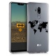 kwmobile Coque LG G7 ThinQ/Fit/One - Coque pour LG G7 ThinQ/Fit/One - Housse de téléphone en Silicone doré-Transparent