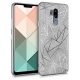 kwmobile Coque LG G7 ThinQ/Fit/One - Coque pour LG G7 ThinQ/Fit/One - Housse de téléphone en Silicone doré-Transparent