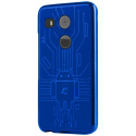 Cruzerlite - Coque Bugdroid Motif Circuit pour LG Nexus 5 X, Bleu