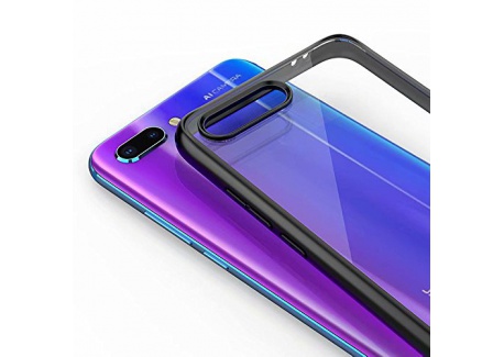 UKYuePai Huawei Honor 10 Coque,Étui Transparent Case PC Retour Rigide pour Honor 10 - Noir