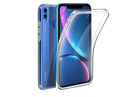 AURSTORE Coque 360 Degré Huawei Honor 8X - Protection intégrale Avant + Arrière en Rigide, Housse Etui Pochette Tactile Prote