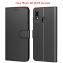 Tenphone Etui Coque pour Huawei Honor 8A, Protection Etui Housse en Cuir Portefeuille Livre,[Emplacements Cartes],[Fonction S
