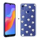 SCDMY pour Huawei Honor 8A Coque Silicone + Verre trempé écran Film, Transparent Case Souple TPU Bumper Etui Housse e Verre t