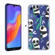 SCDMY pour Huawei Honor 8A Coque Silicone + Verre trempé écran Film, Transparent Case Souple TPU Bumper Etui Housse e Verre t