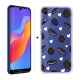 SCDMY pour Huawei Honor 8A Coque Silicone + Verre trempé écran Film, Transparent Case Souple TPU Bumper Etui Housse e Verre t