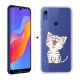 SCDMY pour Huawei Honor 8A Coque Silicone + Verre trempé écran Film, Transparent Case Souple TPU Bumper Etui Housse e Verre t