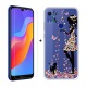 SCDMY pour Huawei Honor 8A Coque Silicone + Verre trempé écran Film, Transparent Case Souple TPU Bumper Etui Housse e Verre t