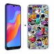 SCDMY pour Huawei Honor 8A Coque Silicone + Verre trempé écran Film, Transparent Case Souple TPU Bumper Etui Housse e Verre t