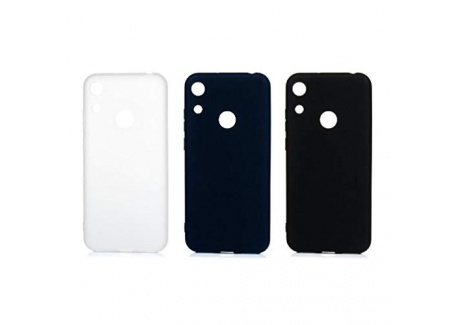 Coque Huawei Honor 8A Coque en TPU Couleur Bonbon Ultra Léger Ultra Souple Flexible de Protection de Téléphone Case Couleur U