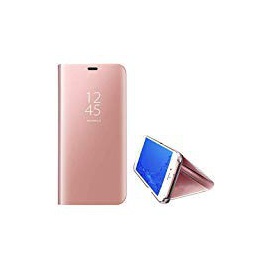 Yobby Coque Miroir pour Huawei Honor 9 Lite,Coque Huawei Honor 9 Lite Placage La Technologie Intelligent Vue Fenêtre Supporte