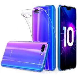 Peakally Coque Huawei Honor 10, Ultra Fine TPU Silicone Transparent Souple Housse Etui Coque pour Huawei Honor 10 5.8", Adhér