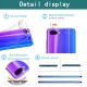 Alsoar Compatible pour Coque Huawei Honor 10 Étui Liquid Crystal Ultra Mince Transparent TPU Silicone Housse Protection Bumpe