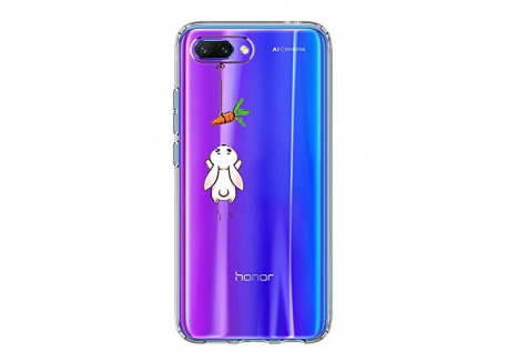 Alsoar Compatible pour Coque Huawei Honor 10 Étui Liquid Crystal Ultra Mince Transparent TPU Silicone Housse Protection Bumpe