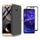 FHXD Compatible avec Les Coque Huawei Honor 7A/Y6 2018 Anti-Choc 360° Cover Case Protection Ultra Fin Anti-Rayures 3 en 1 Pro