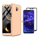 FHXD Compatible avec Les Coque Huawei Honor 7A/Y6 2018 Anti-Choc 360° Cover Case Protection Ultra Fin Anti-Rayures 3 en 1 Pro