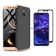 FHXD Compatible avec Les Coque Huawei Honor 7A/Y6 2018 Anti-Choc 360° Cover Case Protection Ultra Fin Anti-Rayures 3 en 1 Pro