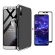 FHXD Compatible avec Les Coque Huawei Honor 7A/Y6 2018 Anti-Choc 360° Cover Case Protection Ultra Fin Anti-Rayures 3 en 1 Pro