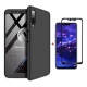 FHXD Compatible avec Les Coque Huawei Honor 7A/Y6 2018 Anti-Choc 360° Cover Case Protection Ultra Fin Anti-Rayures 3 en 1 Pro