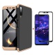 FHXD Compatible avec Les Coque Huawei Honor 7A/Y6 2018 Anti-Choc 360° Cover Case Protection Ultra Fin Anti-Rayures 3 en 1 Pro