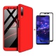 FHXD Compatible avec Les Coque Huawei Honor 7A/Y6 2018 Anti-Choc 360° Cover Case Protection Ultra Fin Anti-Rayures 3 en 1 Pro