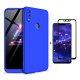 FHXD Compatible avec Les Coque Huawei Honor 7A/Y6 2018 Anti-Choc 360° Cover Case Protection Ultra Fin Anti-Rayures 3 en 1 Pro