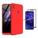 FHXD Compatible avec Les Coque Huawei Honor 7A/Y6 2018 Anti-Choc 360° Cover Case Protection Ultra Fin Anti-Rayures 3 en 1 Pro