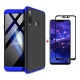 FHXD Compatible avec Les Coque Huawei Honor 7A/Y6 2018 Anti-Choc 360° Cover Case Protection Ultra Fin Anti-Rayures 3 en 1 Pro