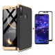 FHXD Compatible avec Les Coque Huawei Honor 7A/Y6 2018 Anti-Choc 360° Cover Case Protection Ultra Fin Anti-Rayures 3 en 1 Pro