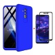 FHXD Compatible avec Les Coque Huawei Honor 7A/Y6 2018 Anti-Choc 360° Cover Case Protection Ultra Fin Anti-Rayures 3 en 1 Pro