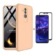 FHXD Compatible avec Les Coque Huawei Honor 7A/Y6 2018 Anti-Choc 360° Cover Case Protection Ultra Fin Anti-Rayures 3 en 1 Pro