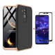 FHXD Compatible avec Les Coque Huawei Honor 7A/Y6 2018 Anti-Choc 360° Cover Case Protection Ultra Fin Anti-Rayures 3 en 1 Pro