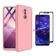 FHXD Compatible avec Les Coque Huawei Honor 7A/Y6 2018 Anti-Choc 360° Cover Case Protection Ultra Fin Anti-Rayures 3 en 1 Pro