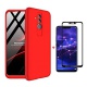 FHXD Compatible avec Les Coque Huawei Honor 7A/Y6 2018 Anti-Choc 360° Cover Case Protection Ultra Fin Anti-Rayures 3 en 1 Pro