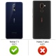 Peakally Coque Nokia 7.1, Ultra Fine TPU Silicone Transparent Souple Housse Etui Coque pour Nokia 7.1, Adhérence Parfaite/Ant