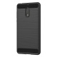 AICEK Coque Nokia 6, Noir Silicone Coque pour Nokia 6 Housse Fibre de Carbone Etui Case  5,5 Pouces 