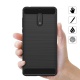 AICEK Coque Nokia 6, Noir Silicone Coque pour Nokia 6 Housse Fibre de Carbone Etui Case  5,5 Pouces 