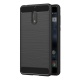 AICEK Coque Nokia 6, Noir Silicone Coque pour Nokia 6 Housse Fibre de Carbone Etui Case  5,5 Pouces 