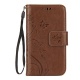 Ukayfe Etui de Protection PU Cuir Coque Relief Motif Folio Bookstyle Housse à Rabat Portefeuille Swag Coquille Couverture Sil