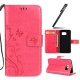 Ukayfe Etui de Protection PU Cuir Coque Relief Motif Folio Bookstyle Housse à Rabat Portefeuille Swag Coquille Couverture Sil