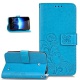 Coque Nokia Lumia 635,Coque Nokia Lumia 630,Gaufrage Trèfle Fleur Motif Housse Cuir PU Housse Etui Coque Portefeuille Protect