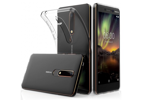 Peakally Coque Nokia 6.1 / Nokia 6 2018, Ultra Fine TPU Silicone Transparent Souple Housse Etui Coque pour Nokia 6.1 / Nokia 