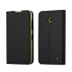 Cadorabo Coque pour Nokia Lumia 630/635 en Classy Noir - Housse Protection avec Fermoire Magnétique, Stand Horizontal et Fent